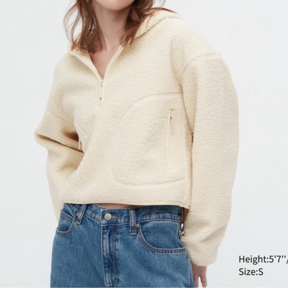 UNIQLO | WINDPROOF OUTER FLEECE HALF-ZIP
PULLOVER SHIRT | X-SMALL - Picture 4 of 5